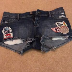 Low Rise Hollister Jean Shorts